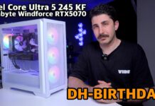 Core Ultra 5 245KF ve Gigabyte Windforce RTX5070 “DH-BIRTHDAY Oem Paketi”