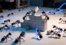 Harvard’da geliştirilen robot karıncalar, merkezi kontrol olmadan birlikte çalışıyor