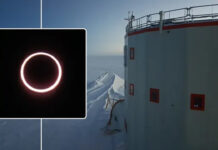 Dondurucu soğukta el yapımı mucize: Bu görüntüyü sadece 12 kişi görebildi