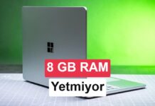 Microsoft’un 8 GB RAM’li Surface Laptop modeli günlük görevlerde donuyor